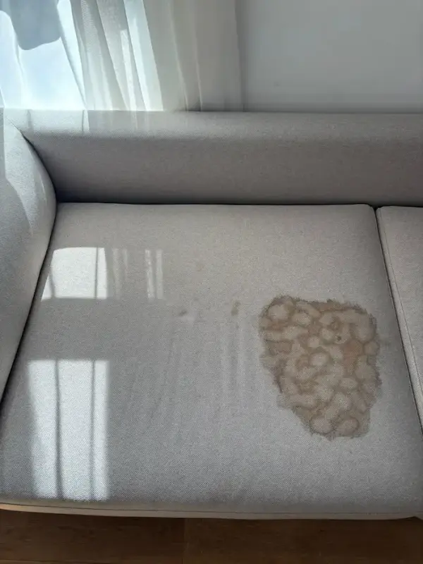 Ugaona garnitura — dubinsko pranje pre – Tepih Servis Aki